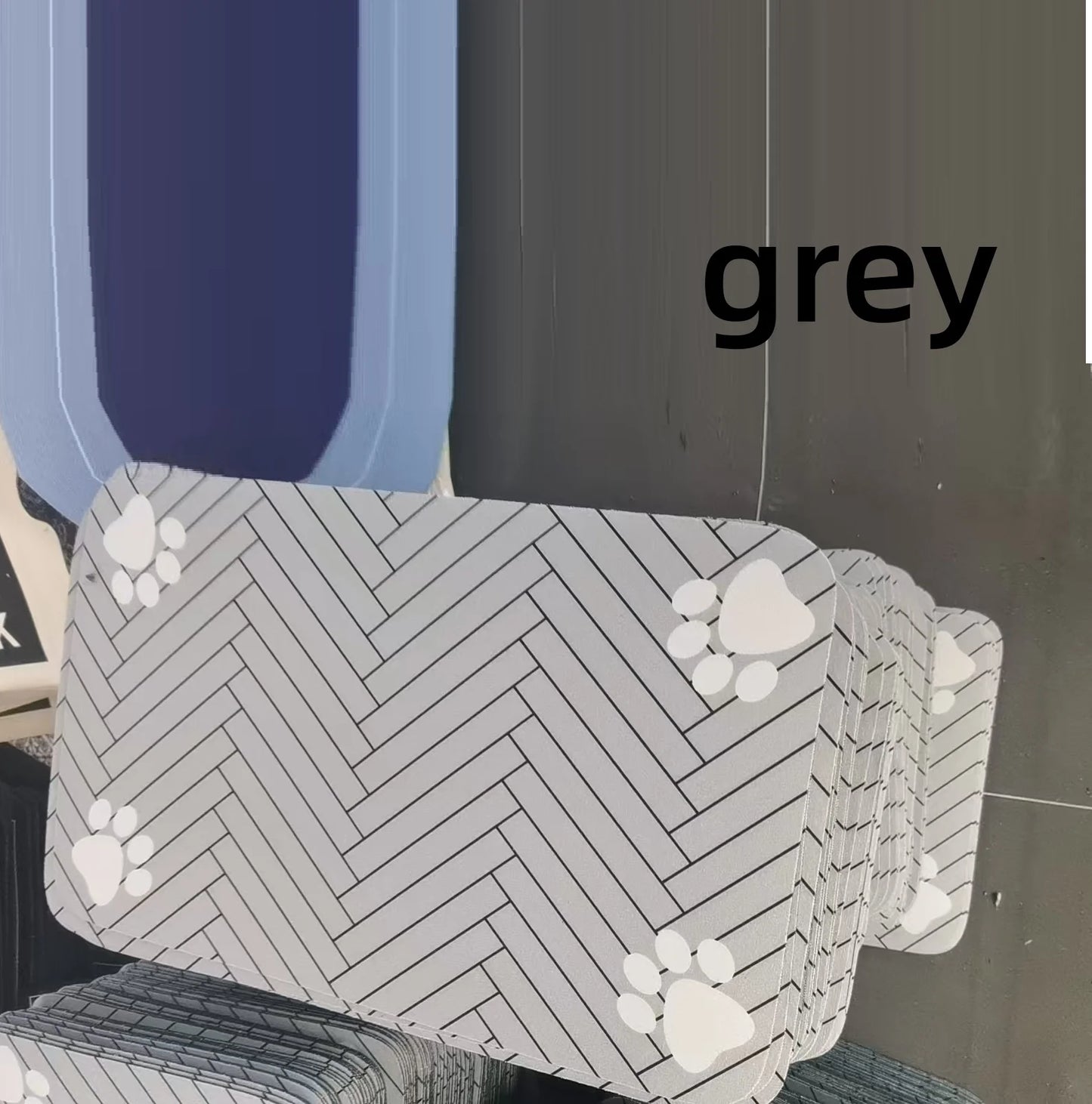 Tapete Absorvente para Comedouros de Cães e Gatos – Base Antiderrapante e Impermeável em Terra de Diatomáceas